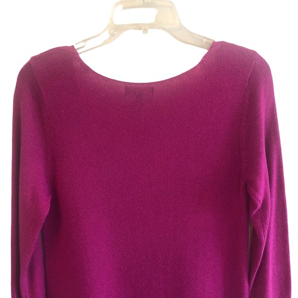 Express Women's Fuchsia Wool Blend Sweater Dress With Pockets, Size Medium - Picture 5 of 8